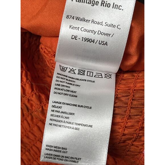 Farm Rio Crop Top XL Floral Romantic Garden Bandeau Strappy Smocked Colorful - Picture 7 of 9